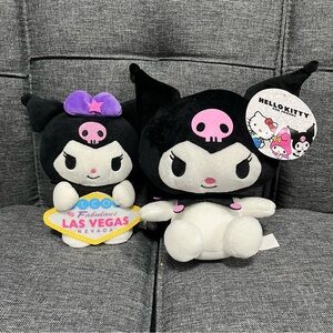 Bundle of 2 Kuromi plushies